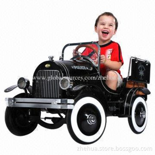 Hot-selling Kids'/Children's Metal Pedal Ride-on Car, Available in Black Color